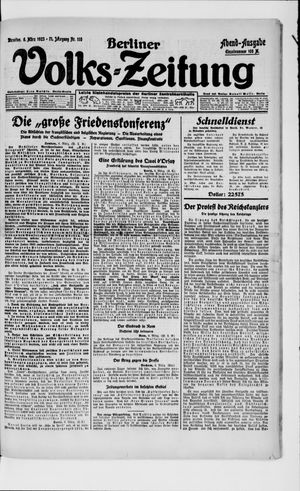 Berliner Volkszeitung vom 06.03.1923