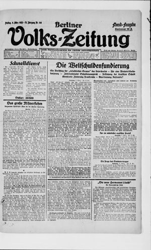Berliner Volkszeitung on Mar 9, 1923