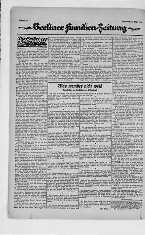 Berliner Volkszeitung vom 15.03.1923