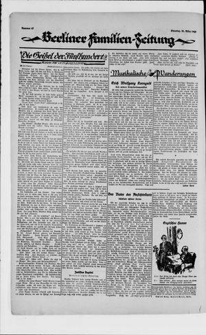 Berliner Volkszeitung on Mar 20, 1923