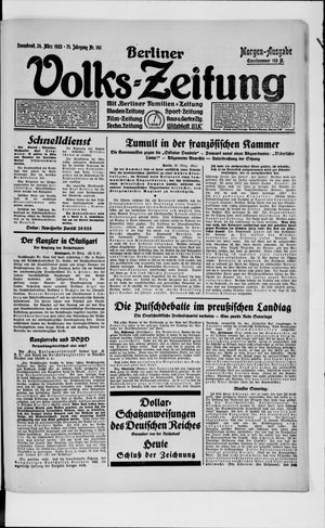 Berliner Volkszeitung on Mar 24, 1923
