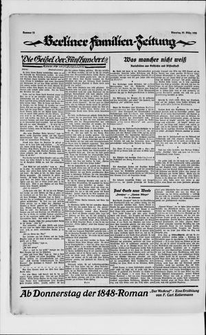 Berliner Volkszeitung vom 27.03.1923