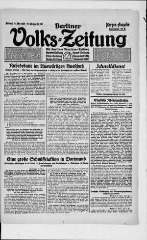 Berliner Volkszeitung vom 28.03.1923