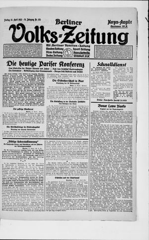 Berliner Volkszeitung vom 13.04.1923