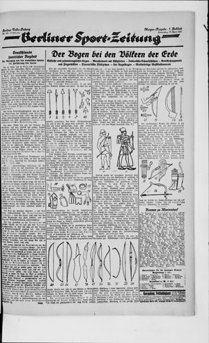 Berliner Volkszeitung on Apr 19, 1923