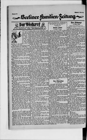 Berliner Volkszeitung on May 2, 1923