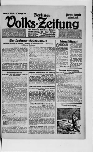 Berliner Volks-Zeitung vom 12.05.1923