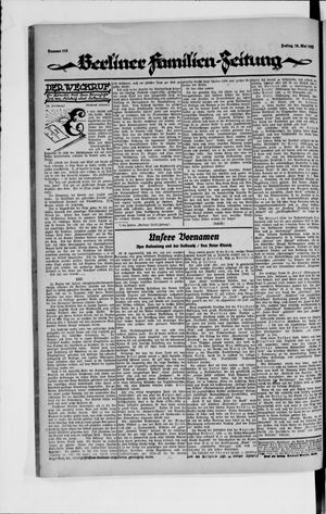 Berliner Volkszeitung vom 18.05.1923