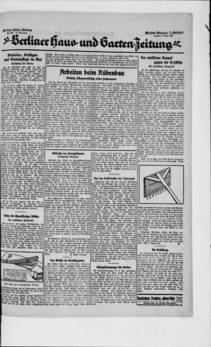 Berliner Volkszeitung on May 18, 1923