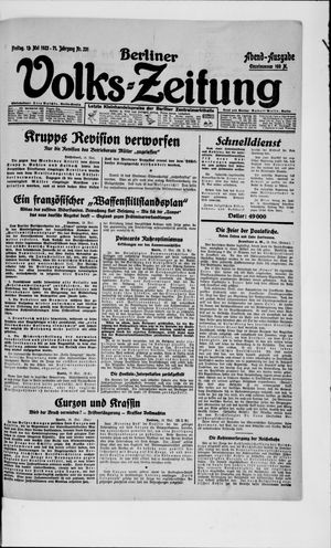 Berliner Volkszeitung on May 18, 1923