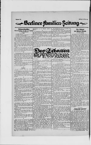 Berliner Volkszeitung on May 25, 1923