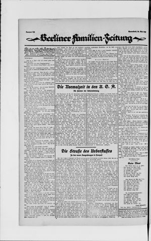 Berliner Volkszeitung vom 26.05.1923