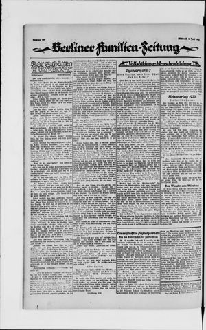 Berliner Volkszeitung vom 06.06.1923