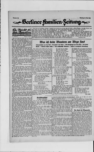 Berliner Volkszeitung vom 26.06.1923