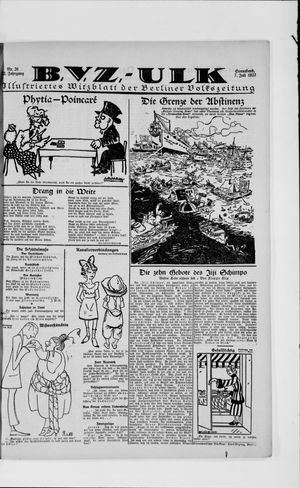 Berliner Volkszeitung on Jul 7, 1923