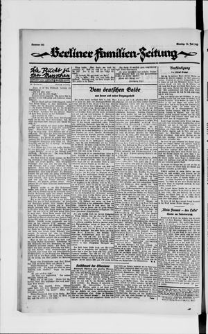 Berliner Volkszeitung vom 16.07.1923