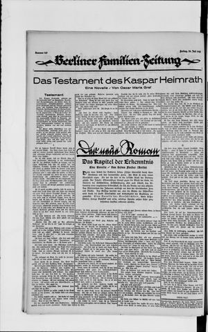 Berliner Volkszeitung vom 20.07.1923