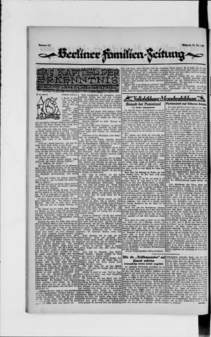 Berliner Volkszeitung vom 25.07.1923