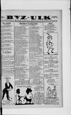 Berliner Volkszeitung vom 25.08.1923