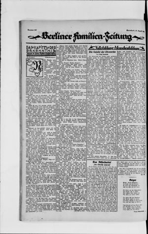 Berliner Volkszeitung vom 25.08.1923