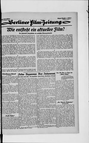 Berliner Volkszeitung vom 28.08.1923