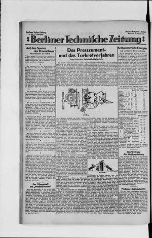 Berliner Volks-Zeitung vom 29.08.1923