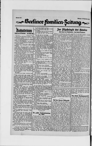 Berliner Volkszeitung vom 10.09.1923