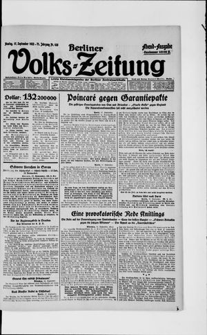 Berliner Volkszeitung vom 17.09.1923