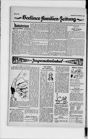 Berliner Volkszeitung vom 22.09.1923