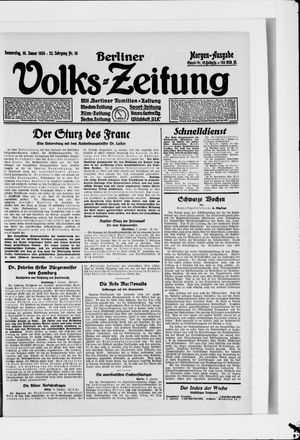 Berliner Volkszeitung vom 10.01.1924
