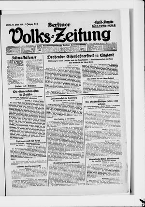 Berliner Volkszeitung vom 14.01.1924