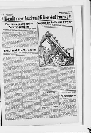 Berliner Volkszeitung on Jan 16, 1924