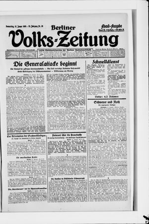 Berliner Volkszeitung on Jan 17, 1924