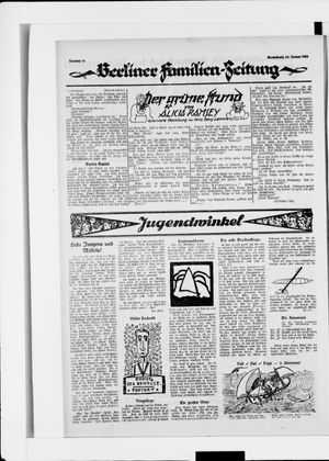 Berliner Volkszeitung on Jan 19, 1924