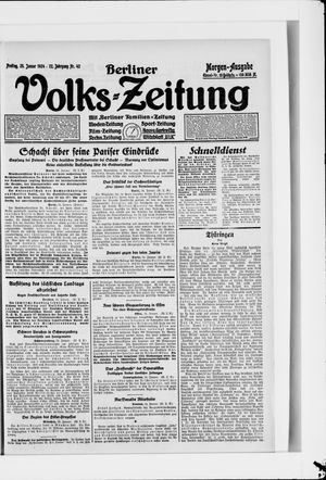 Berliner Volkszeitung vom 25.01.1924