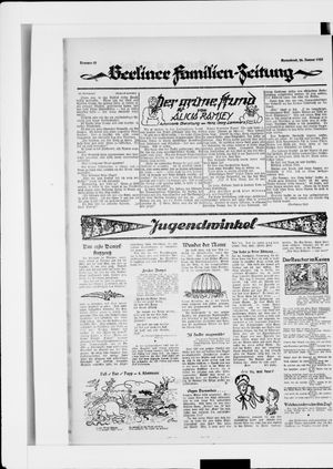 Berliner Volkszeitung vom 26.01.1924