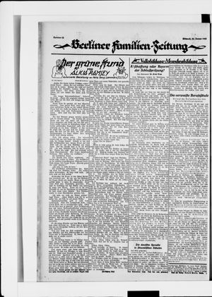 Berliner Volkszeitung vom 30.01.1924