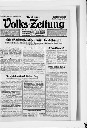 Berliner Volkszeitung on Jan 31, 1924