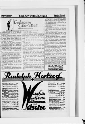 Berliner Volkszeitung vom 03.02.1924