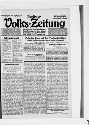 Berliner Volkszeitung vom 07.02.1924