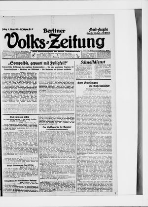 Berliner Volkszeitung vom 08.02.1924