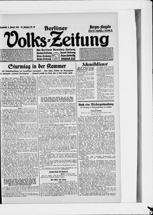 Berliner Volkszeitung vom 09.02.1924