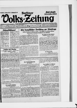 Berliner Volkszeitung on Feb 9, 1924