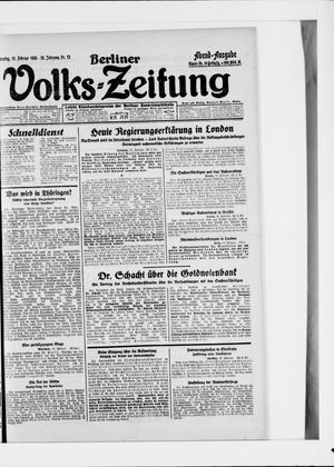 Berliner Volkszeitung on Feb 12, 1924