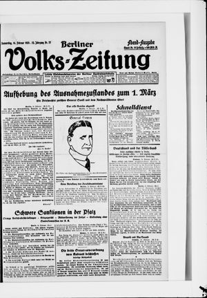 Berliner Volkszeitung vom 14.02.1924