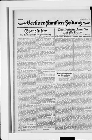 Berliner Volkszeitung vom 22.02.1924