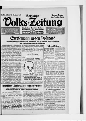 Berliner Volkszeitung vom 23.02.1924