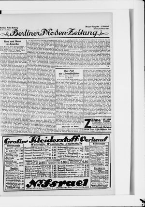 Berliner Volkszeitung vom 24.02.1924