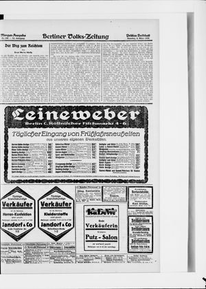 Berliner Volkszeitung vom 02.03.1924
