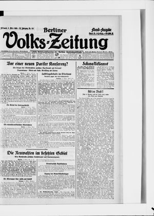 Berliner Volkszeitung on Mar 5, 1924